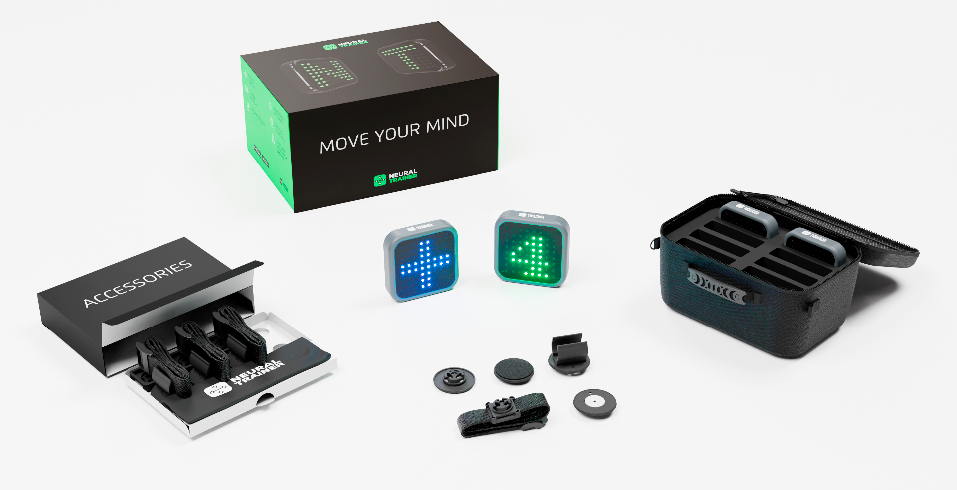 Bundle Neural Trainer, pods, accessoires et valise de transport
